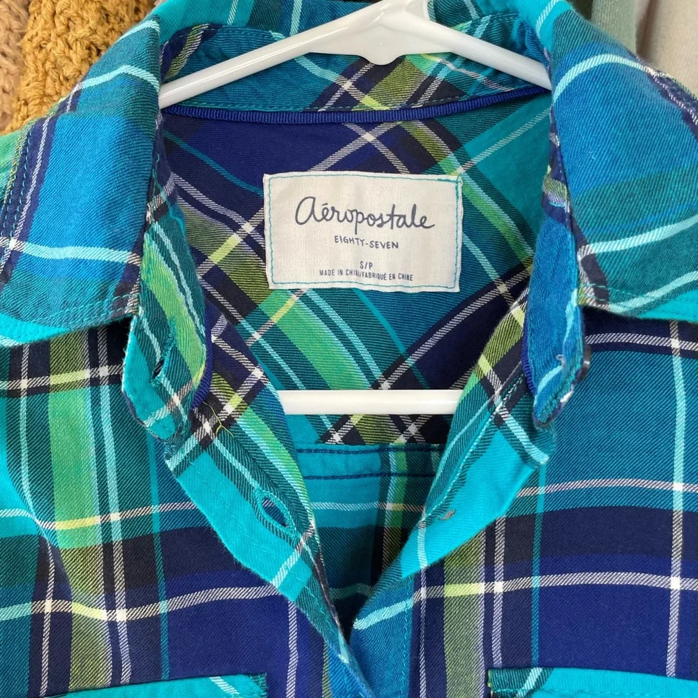 Aeropostale Plaid Flannel - Picture 4 of 9